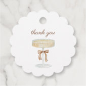 Perlen und Prosecco-Brautparty Liebe Geschenkanhänger (Rückseite)