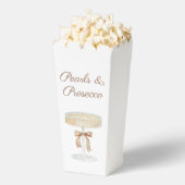Perlen und Prosecco-Brautparty Liebe Geschenkschachtel (Geplatzt)