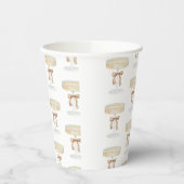 Perlen und Prosecco-Brautparty Liebe Pappbecher (Links)