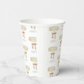 Perlen und Prosecco-Brautparty Liebe Pappbecher (Rechts)