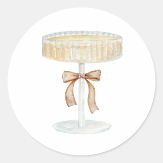 Perlen und Prosecco-Brautparty Liebe Runder Aufkleber