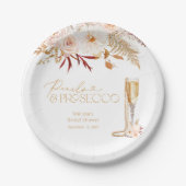 Perlen und Prosecco Brautparty Paper Teller (Vorderseite)