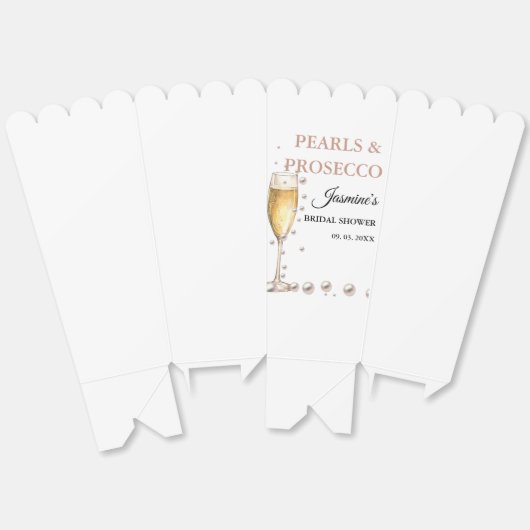 Perlen und Prosecco-Brautparty Party Geschenkschachtel (Ungeklappt)