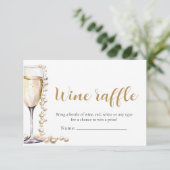 Perlen und Prosecco Brautparty Raffle Einladung (Stehend Vorderseite)
