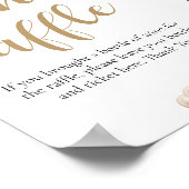 Perlen und Prosecco Brautparty Raffle Spiel Poster (Ecke)