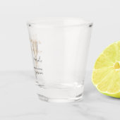 Perlen und Prosecco-Brautparty Schnapsglas (Rechts)