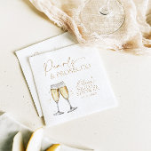Perlen und Prosecco-Brautparty Serviette