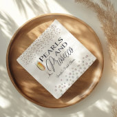 Perlen und Prosecco-Brautparty Serviette