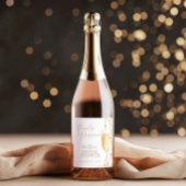 Perlen und Prosecco-Brautparty Weinetikett