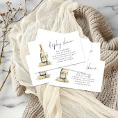 Perlen und Prosecco Bridal Display Dusche Begleitkarte