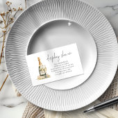 Perlen und Prosecco Bridal Display Dusche Begleitkarte