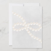 Perlen und Prosecco Bridal Dusche Einladung (Rückseite)