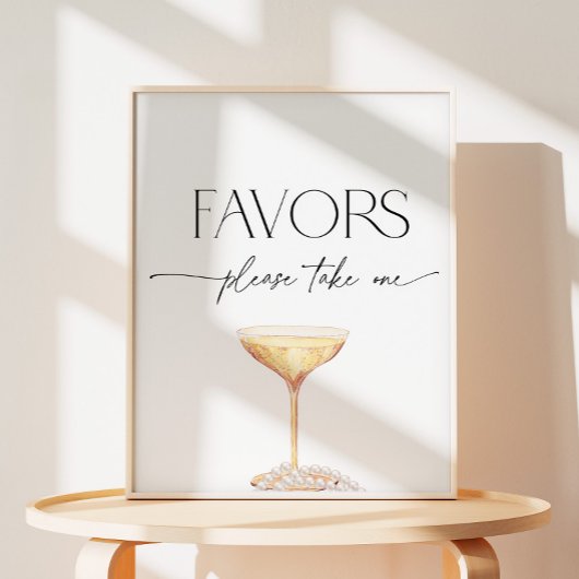 Perlen und Prosecco Bridal Favoriten Pedestal-Zeic Sockelschild