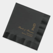 Perlen und Prosecco Bridal Foil Stamps Servietten Mit Folie (Links)