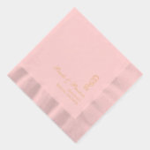 Perlen und Prosecco Bridal Foil Stamps Servietten Mit Folie (Rechts)