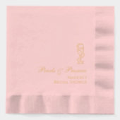 Perlen und Prosecco Bridal Foil Stamps Servietten Mit Folie (Vorderseite)