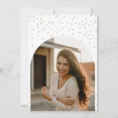 Perlen und Prosecco elegantes Brautparty Foto Einladung (Rückseite)