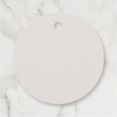 Perlen und Prosecco Elegantes Brautparty Geschenkanhänger (Rückseite)