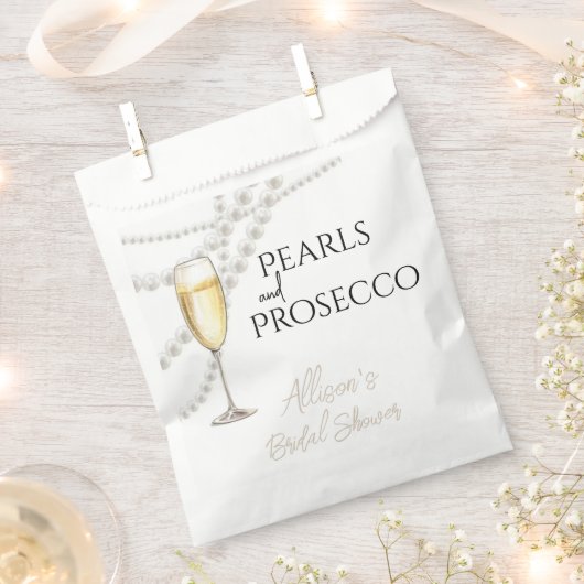 Perlen und Prosecco Geschenktütchen (Ausgeschnitten)