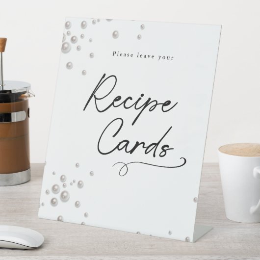 Perlen und Prosecco minimal Modernes Brautparty Sockelschild (In Situ)