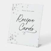 Perlen und Prosecco minimal Modernes Brautparty Sockelschild (Vorderseite)