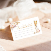 Perlen und Prosecco mit Blumendato Begleitkarte