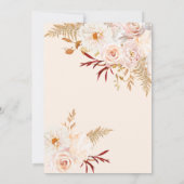 Perlen und Prosecco mit Brautparty Einladung (Rückseite)