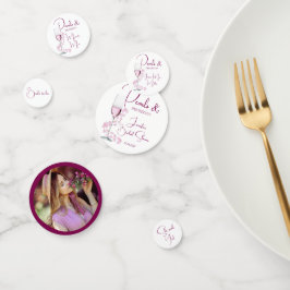 Perlen und Prosecco Modernes Elegantes Brautparty Konfetti