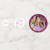 Perlen und Prosecco Modernes Elegantes Brautparty Konfetti (Rückseiten)