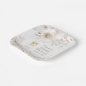 Perlen und Prosecco Pappteller (Gewinkelt)