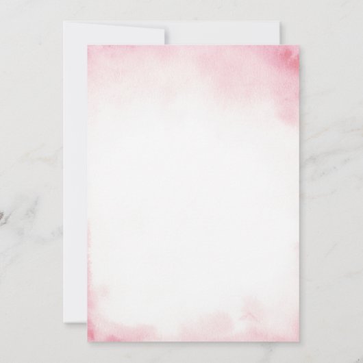 Perlen und Prosecco Pink Bow Brautparty Einladung (Rückseite)