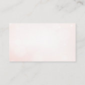 Perlen und Prosecco Pink Bridal Display Dusche Begleitkarte (Rückseite)