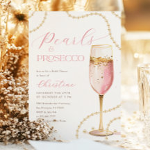 Perlen und Prosecco Pink Gold Brautparty