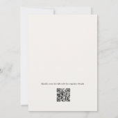 Perlen und Prosecco QR-Code-Junggesellinnenabschie Einladung (Rückseite)