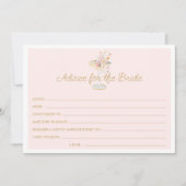 Perlen und Prosecco-Rat für die Bride Card Dankeskarte (Vorderseite)