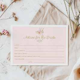 Perlen und Prosecco-Rat für die Bride Card Dankeskarte