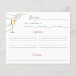 Perlen und Prosecco-Rebblatt