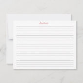 Perlen und Prosecco-Rezept-Karte RSVP Karte (Rückseite)