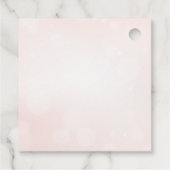 Perlen und Prosecco-rosa Brautparty Geschenkanhänger (Rückseite)