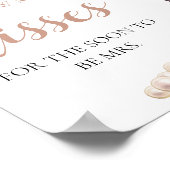 Perlen und Prosecco schätzen, wie viele Kisses Gam Poster (Ecke)