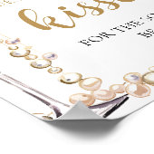 Perlen und Prosecco schätzen, wie viele Kisses Gam Poster (Ecke)