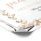 Perlen und Prosecco schätzen, wie viele Perlen spi Poster (Ecke)