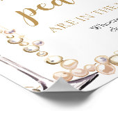 Perlen und Prosecco schätzen, wie viele Perlen spi Poster (Ecke)