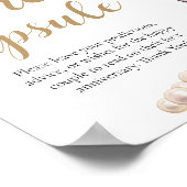 Perlen und Prosecco Time Kapsel Brautparty Poster (Ecke)