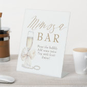 Perlen und Prosecco Vintage Mimosa Bar Schild (In SItu)