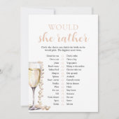 Perlen und Prosecco würden sie eher spielen Einladung (Vorderseite)