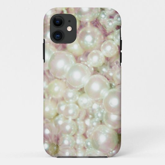 Perlen und rosa Daisy Case-Mate iPhone Hülle (Rückseite)