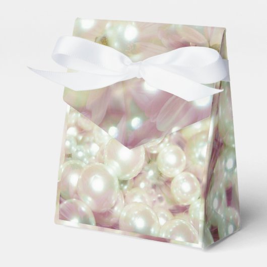 Perlen und rosa Daisy Geschenkschachtel (Vorderseite)