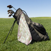 Perlen und rosa Daisy Golfhandtuch (Gras)