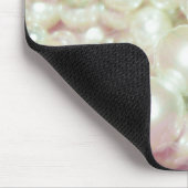 Perlen und rosa Daisy Mousepad (Ecke)